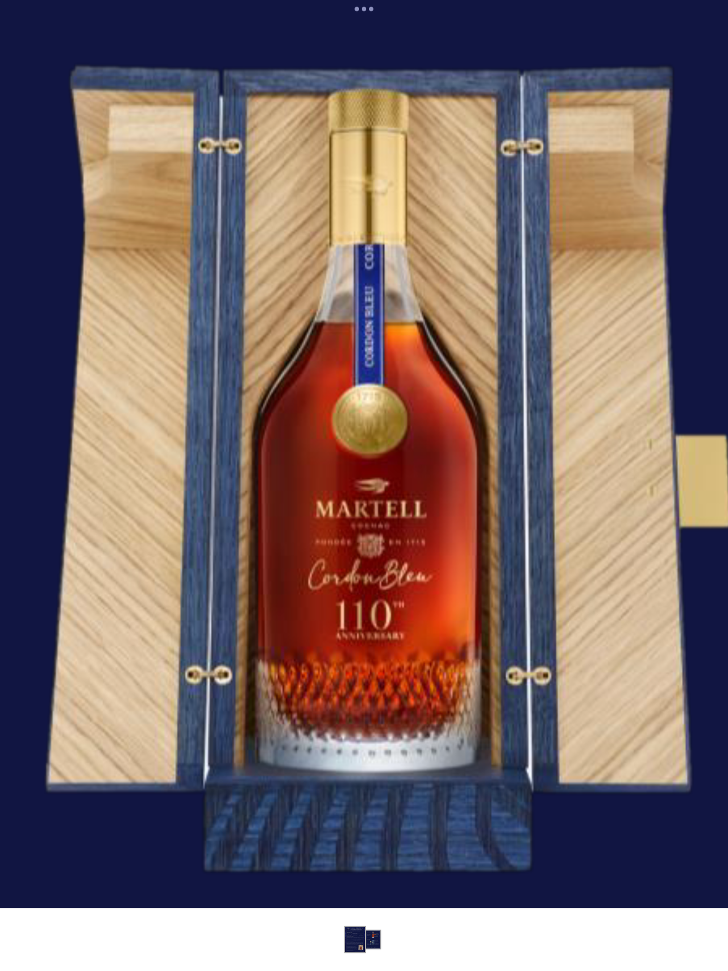 MARTELL COGNAC CORDON BLEU LIMITED 110TH ANNIVERSARY EDITION 1LI