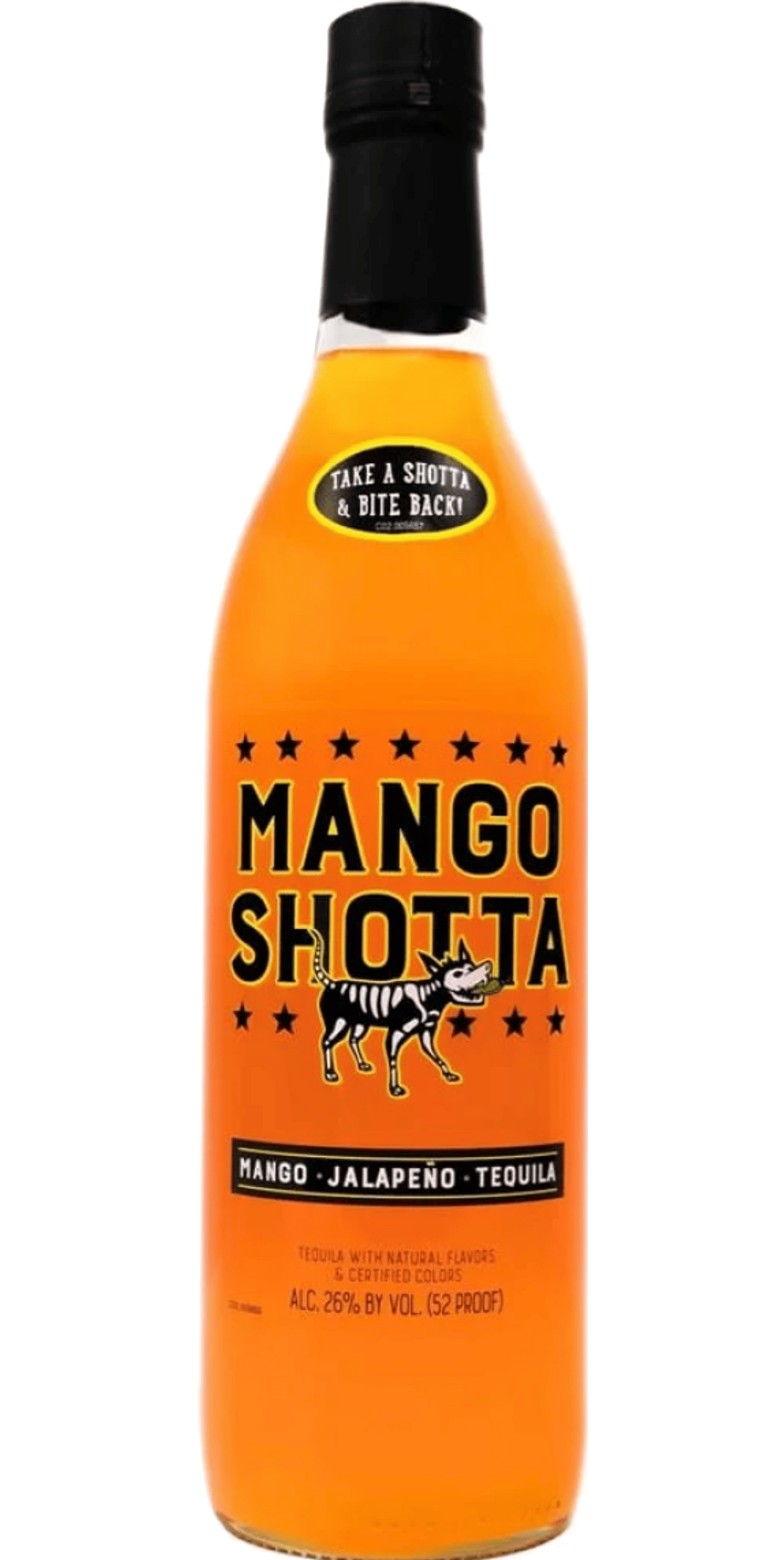 MANGO SHOTTA TEQUILA WITH NATURAL FLAVORS KENTUCKY 750ML