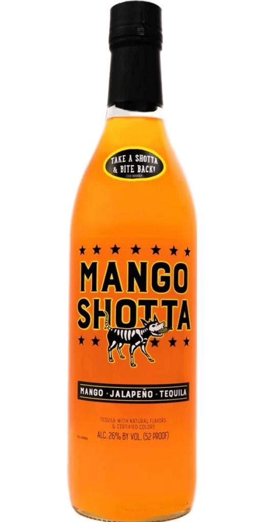 MANGO SHOTTA TEQUILA WITH NATURAL FLAVORS KENTUCKY 750ML