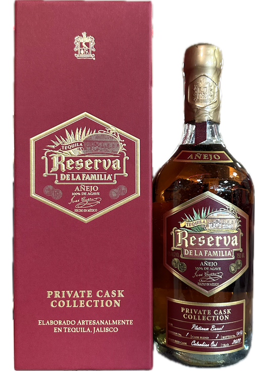 JOSE CUERVO TEQUILA ANEJO RESERVA DE LA FAMILIA PRIVATE PLATINUM BARREL SELECTION 750ML