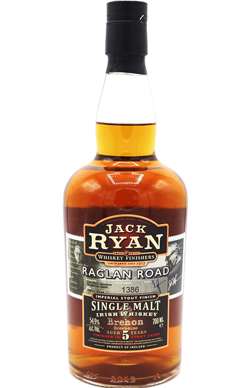 JACK RYAN WHISKEY SMALL BATCH RAGLAN RUSH IRISH 5YR 700ML