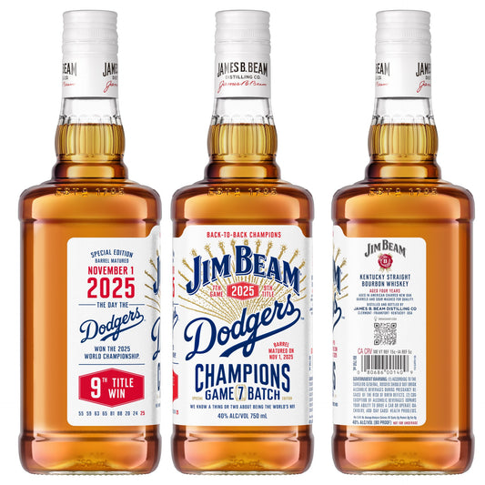 JIM BEAM BOURBON STRAIGHT LIMITED DODGERS EDITION KENTUCKY 750ML LIQ