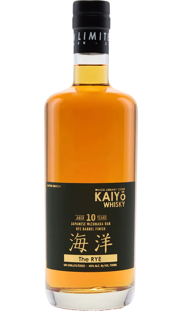 KAIYO WHISKEY THE RYE LIMITED WOOD LIBRARY SERIES RYE BARREL FINISH JAPAN 10YR 700ML