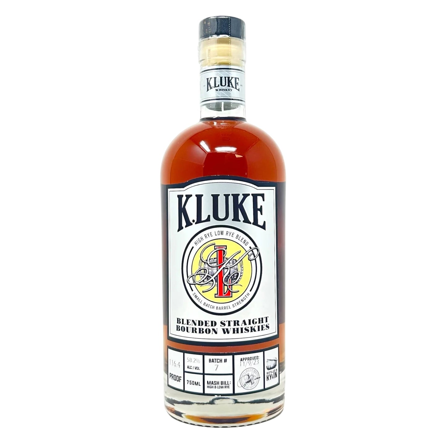 K. LUKE BOURBON BLENDED SMALL BATCH KENTUCKY 750ML LIQ