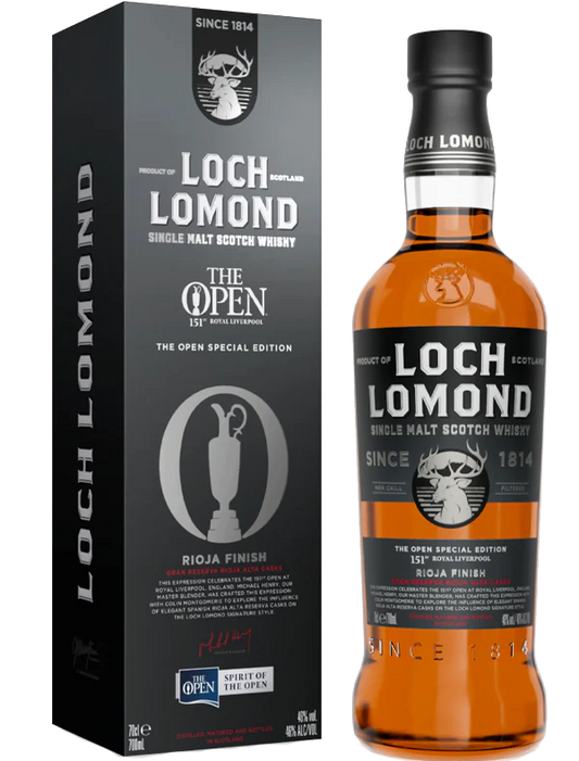 LOCH LOMOND THE OPEN 151 ROYAL LIVERPOOL EDITION SCOTCH SINGLE MALT RIOJA FINISH 750ML