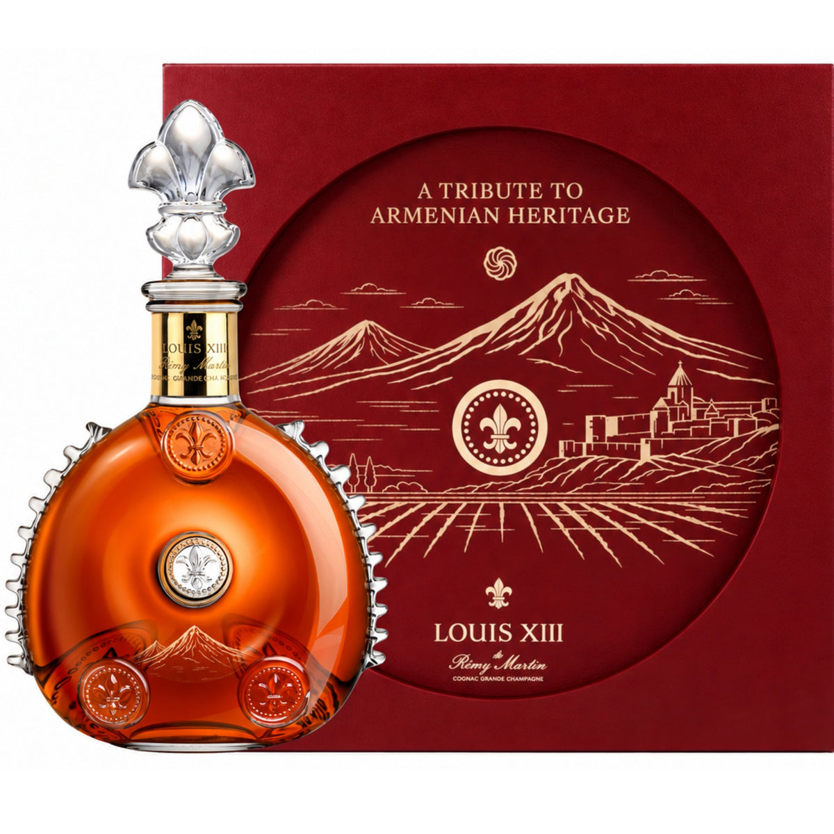 LOUIS XIII  X ARMENIAN HERITAGE EDITION GRAND CHAMPAGNE COGNAC FRANCE 700ML