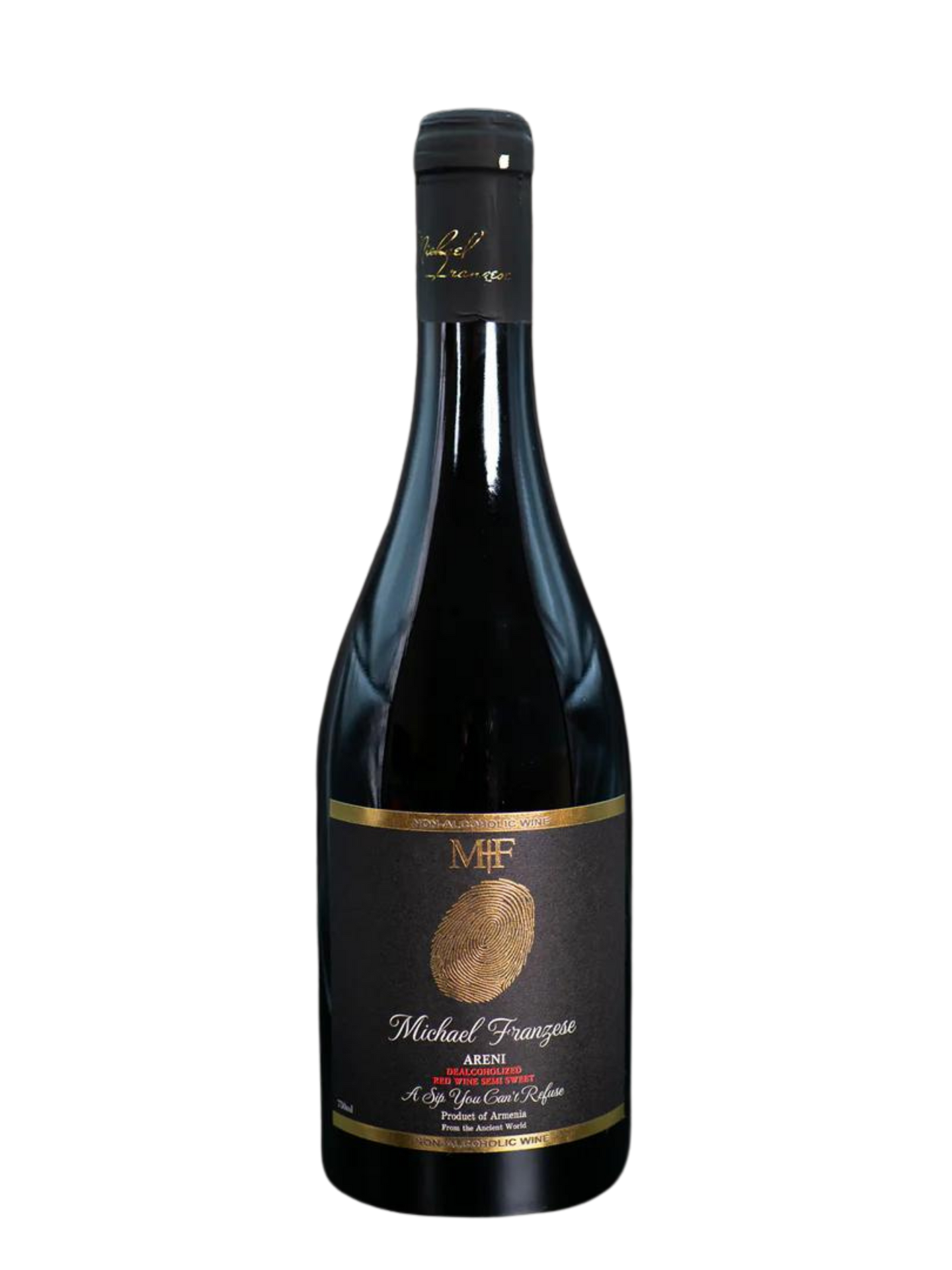 MICHAEL FRANZESE ARENI RED SEMI SWEET NON ALCOHOLIC WINE ARMENIA 750ML WINE