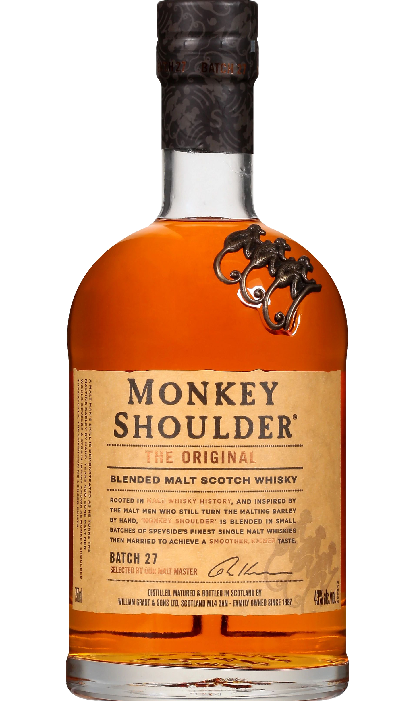 MONKEY SHOULDER SCOTCH BLENDED MALT 750ML