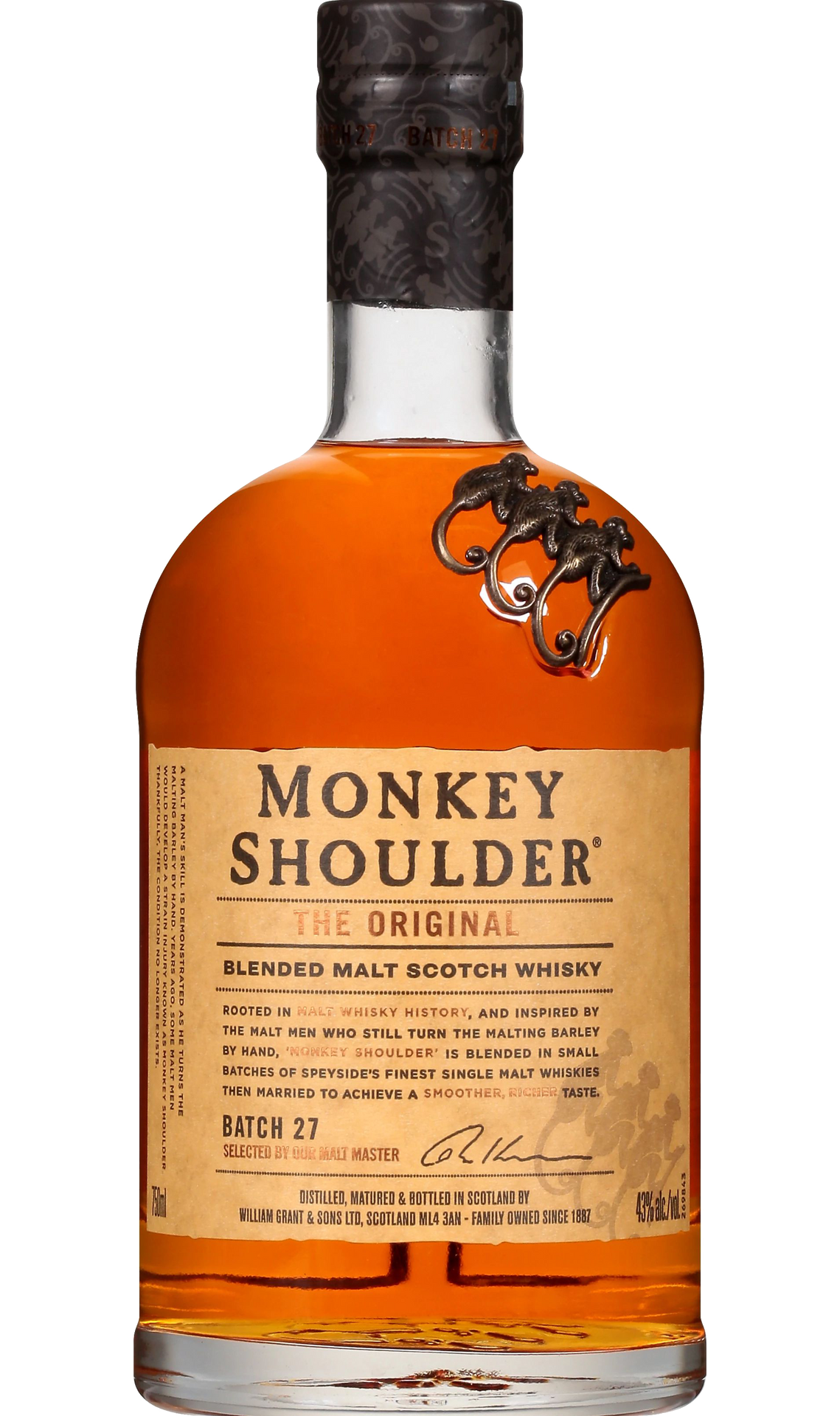 MONKEY SHOULDER SCOTCH BLENDED MALT 750ML Spirits