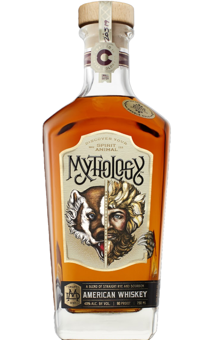 MYTHOLOGY HELL BEAR WHISKEY BLEND OF RYE AND BOURBON COLORADO 750ML LIQ