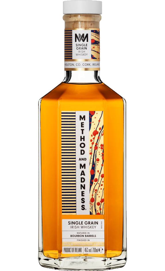 METHOD AND MADNESS WHISKEY SINGLE GRAIN MATURED IN BOURBON BARREL IRISH 750ML