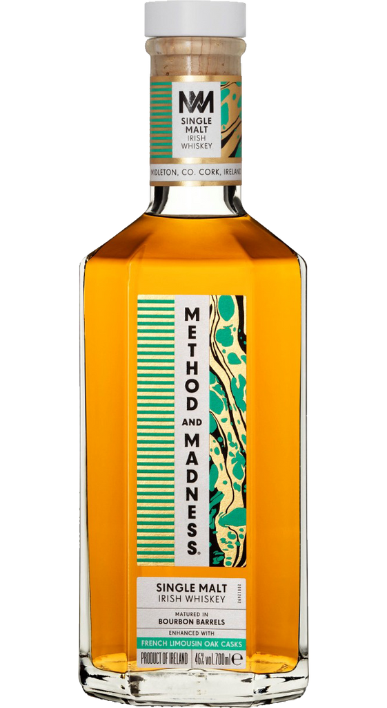 METHOD AND MADNESS WHISKEY SINGLE MALT FRENCH OAK CASKS IRISH 700ML