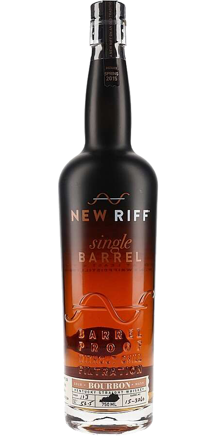 NEW RIFF BOURBON SINGLE BARREL SOUR MASH BARREL PROOF KENTUCKY 750ML