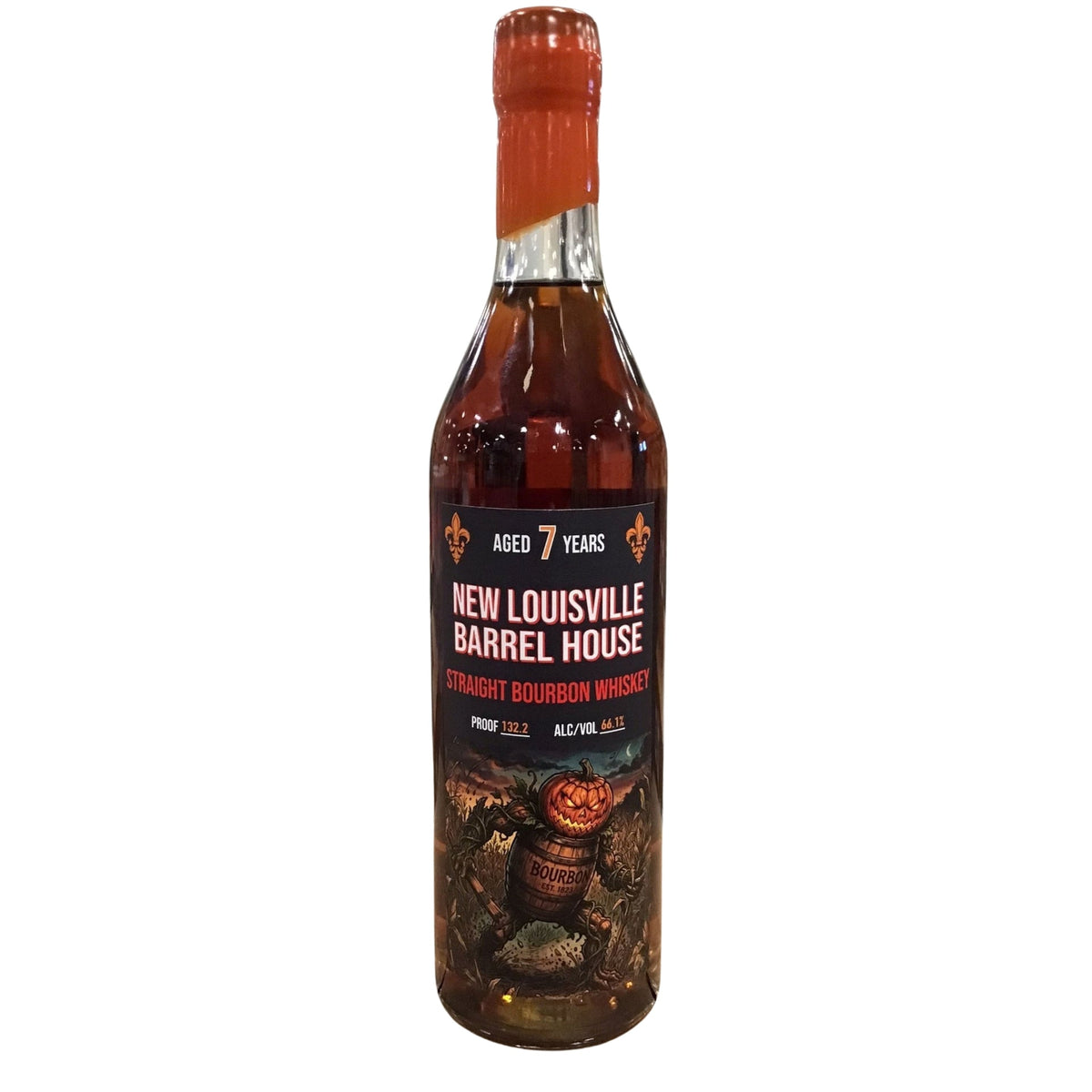 NEW LOUISVILLE BARREL HOUSE BOURBON "GRAVEYARD CANDY" 132.2PF KENTUCKY 7YR 750ML LIQ