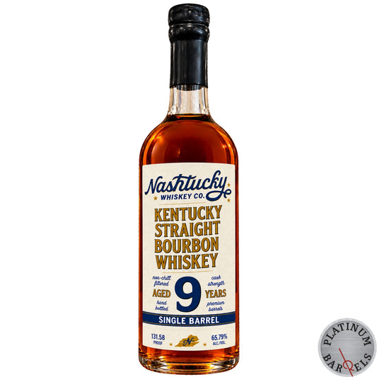 NASHTUCKY WHISKEY CO BOURBON SINGLE BARREL CASK STRENGTH PRIVATE SELECT 131.58PF TENNESSEE 9YR 750ML LIQ