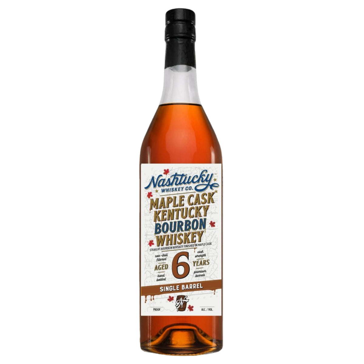 NASHTUCKY BOURBON SINGLE BARREL MAPLE CASK STRENGTH KENTUCKY 6YR 750ML