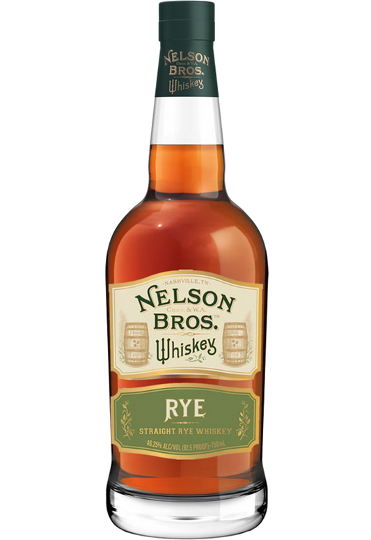 NELSON BROS WHISKEY RYE TENNESSEE 750ML