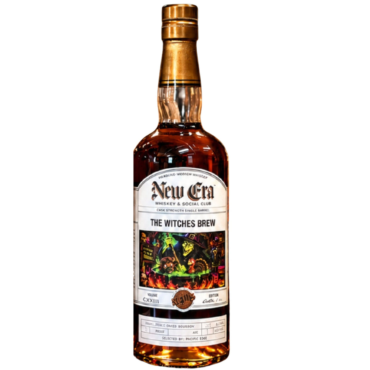 NEW ERA BOURBON DOUBLE OAKED CASK STRENGTH "THE WITCHES BREW" SINGLE BARREL 122PF KENTUCKY 8YR 750ML LIQ