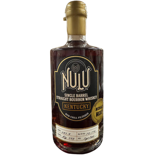 NULU BOURBON SINGLE BARREL HAZMAT RED HOT HEAT KENTUCKY 7YR 750ML LIQ