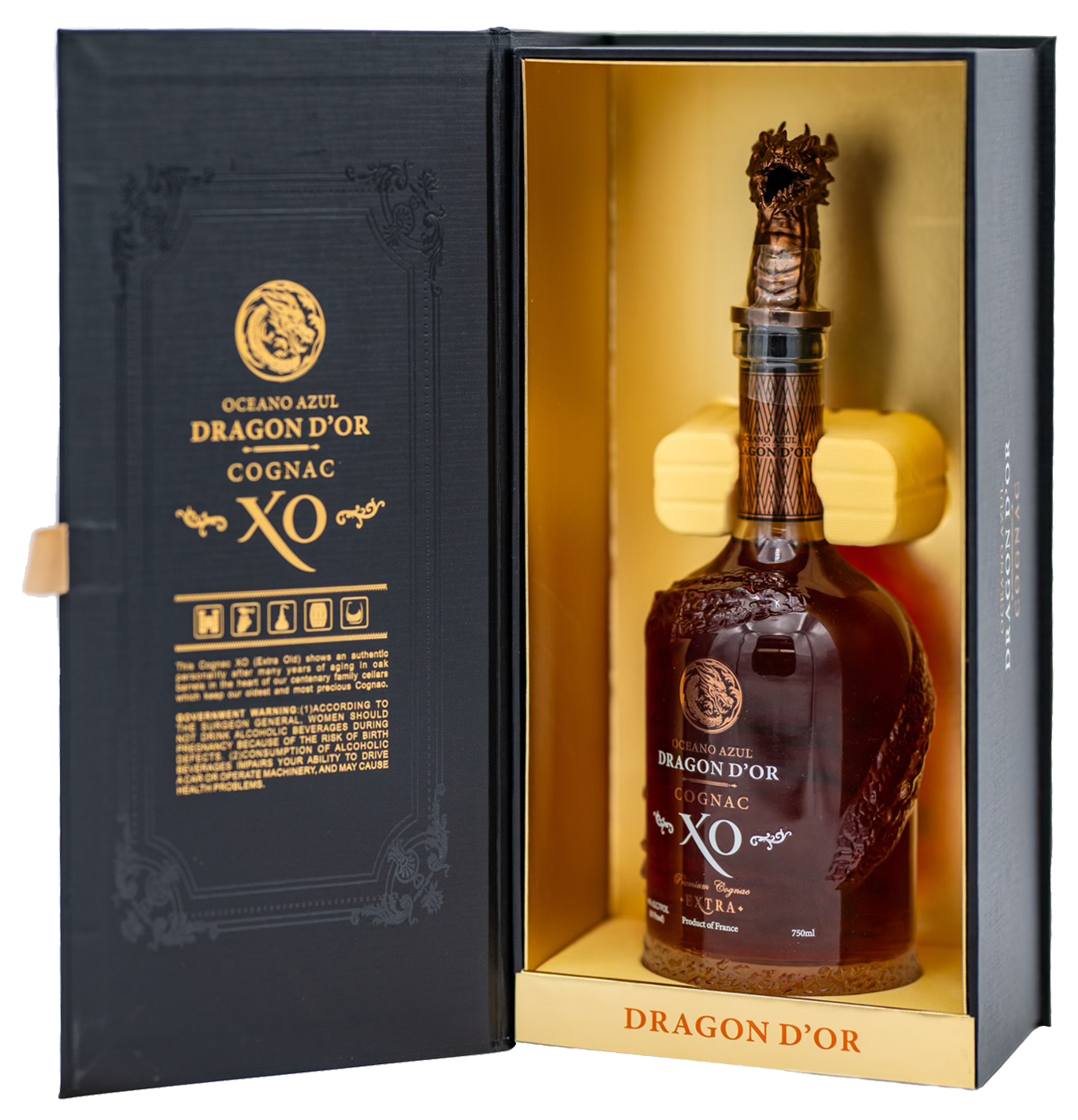 OCEANO AZUL DRAGON D OR COGNAC XO FRANCE 750ML