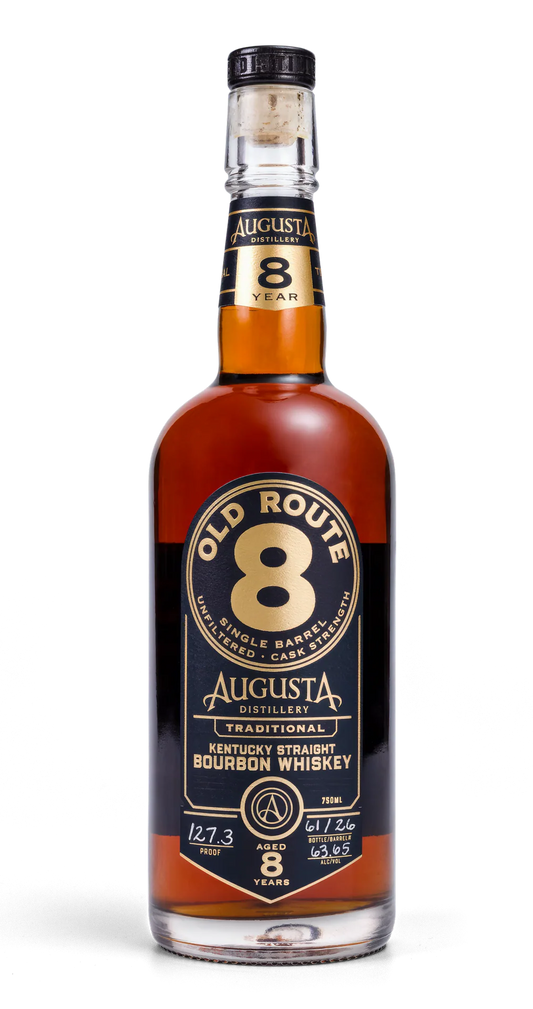 AUGUSTA OLD ROUTE 8 BOURBON SINGLE BARREL CASK STRENGTH KENTUCKY 8YR 750ML LIQ