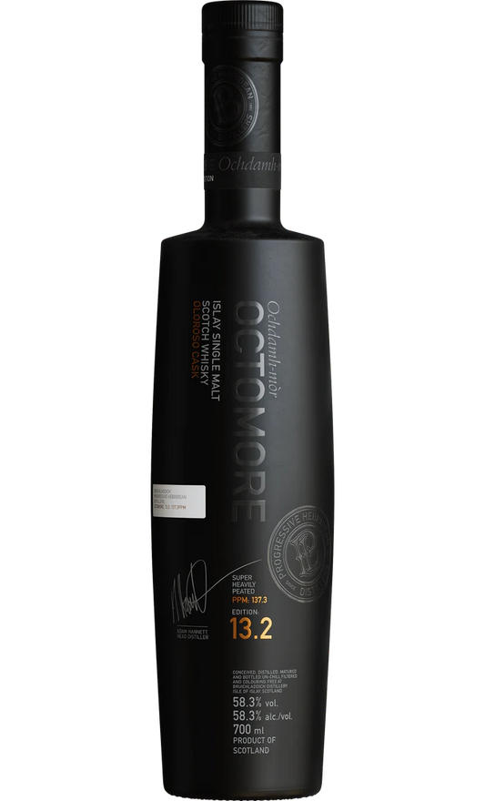 BRUICHLADDICH OCTOMORE SCOTCH SINGLE MALT ISLAY SUPER HEAVILY PEATED THE IMPOSSIBLE EQUATION EDITION 13.2 750ML - Remedy Liquor