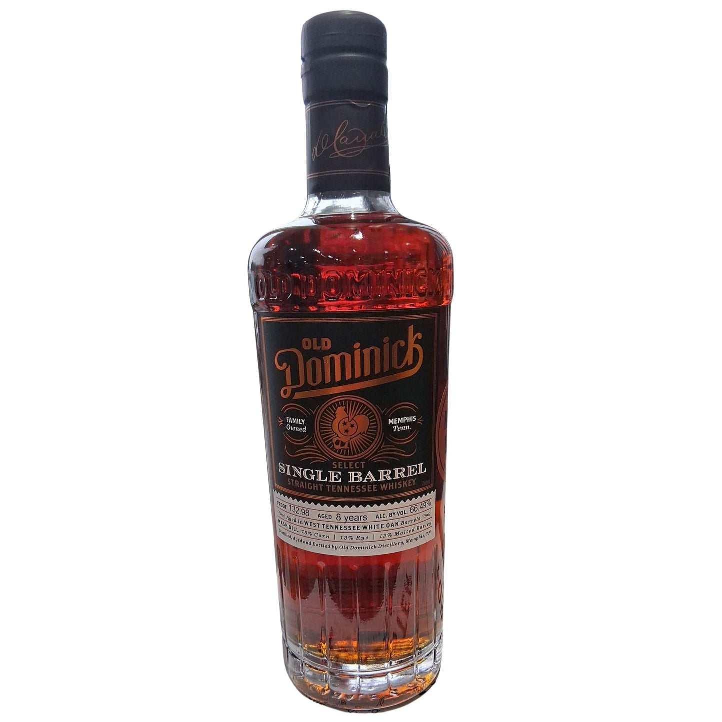 OLD DOMINICK BOURBON STRAIGHT PRIVATE SINGLE BARREL SELECT 8YR TENNESSE 750ML LIQ