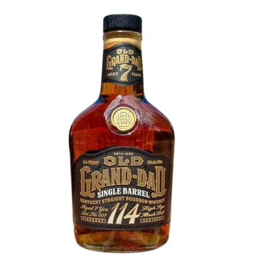 OLD GRAND DAD BOURBON SINGLE BARREL KENTUCKY 114PF 7YR 750ML LIQ