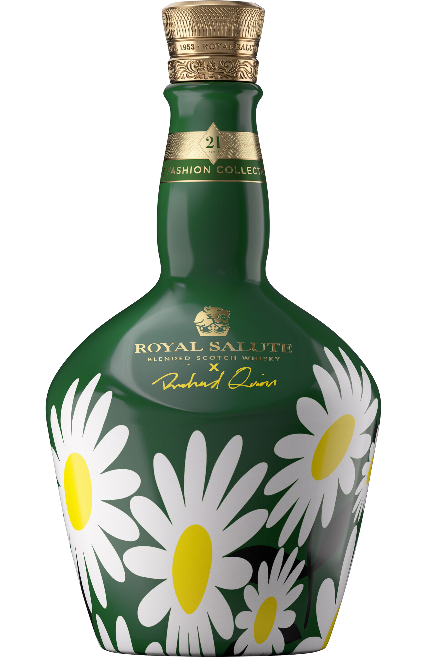 CHIVAS BROTHERS ROYAL SALUTE X RICHARD QUINN SCOTCH BLENDED FASHION DAISY COLLECTION 21YR 750ML