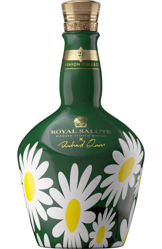 CHIVAS BROTHERS ROYAL SALUTE X RICHARD QUINN SCOTCH BLENDED FASHION DAISY COLLECTION 21YR 750ML