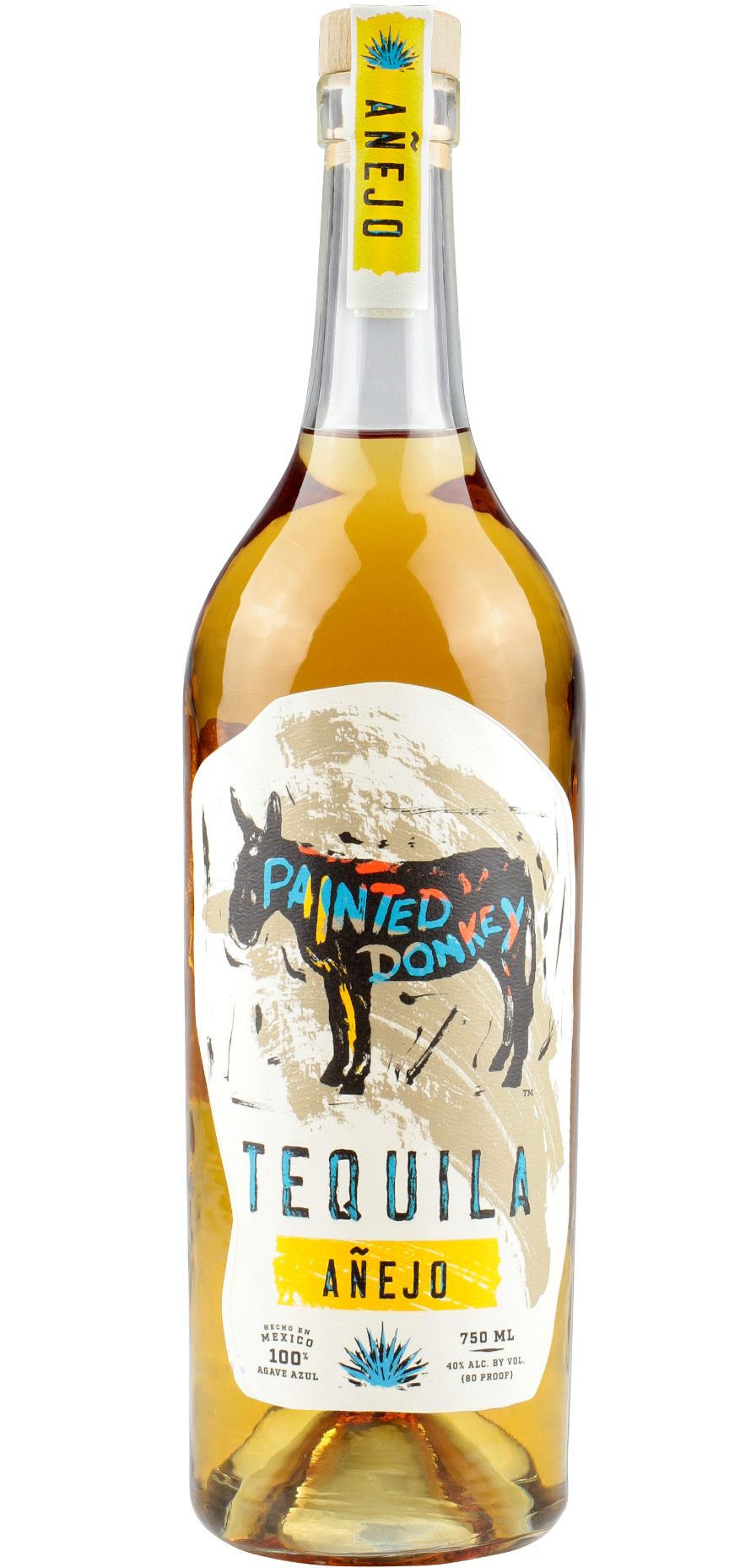 PAINTED DONKEY TEQUILA ANEJO 750ML