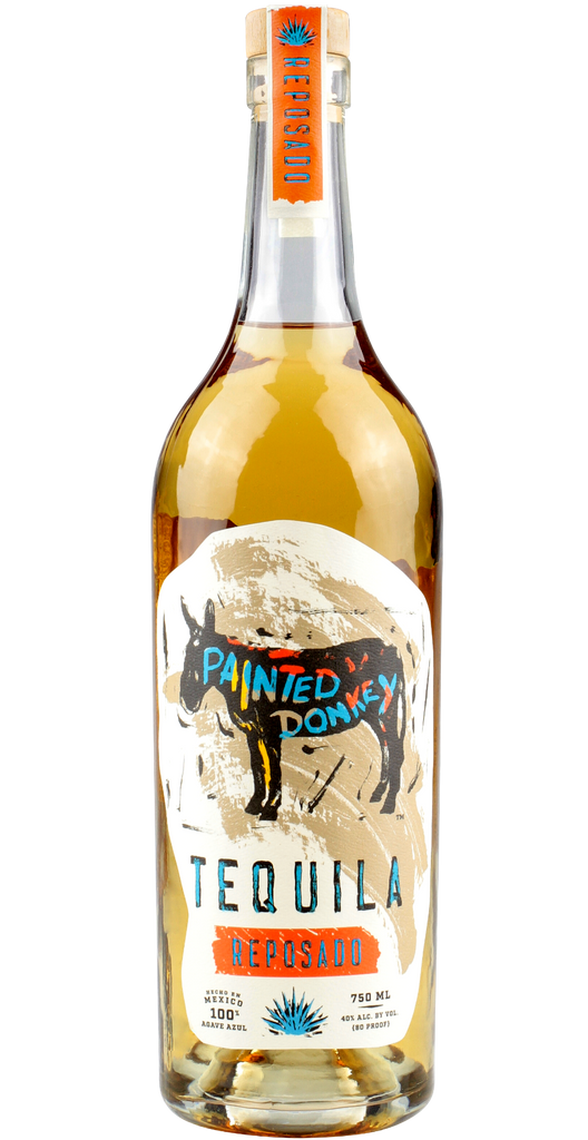 PAINTED DONKEY TEQUILA REPOSADO 750ML