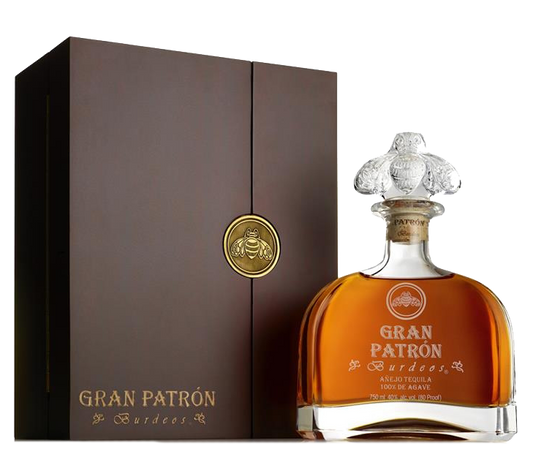 PATRON Tequila Anejo Gran Burdeos 750ML Bottle - Luxury Anejo Tequila