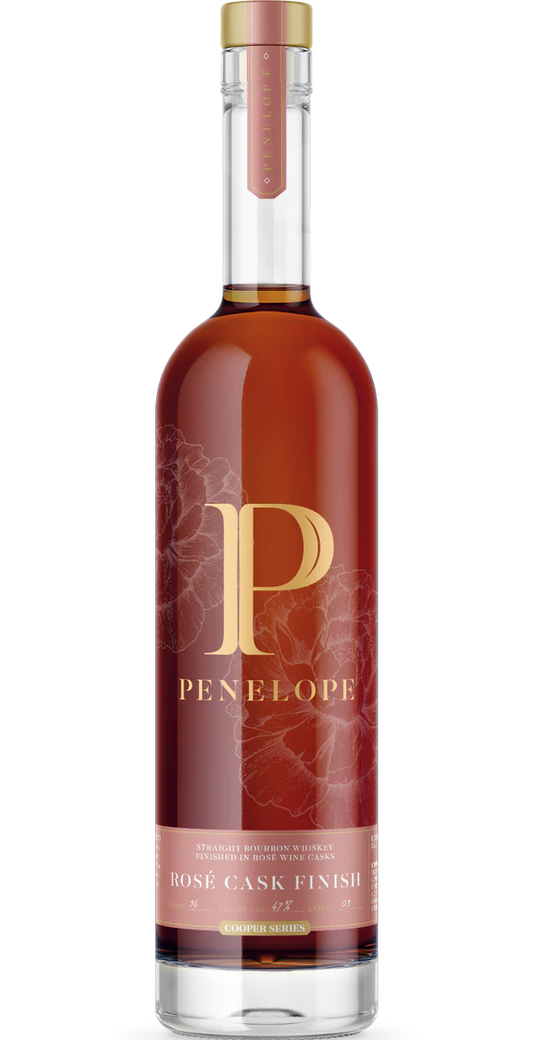 PENELOPE BOURBON STRAIGHT BARREL STRENGTH FOUR GRAIN ROSE CASK FINISH KENTUCKY 750ML