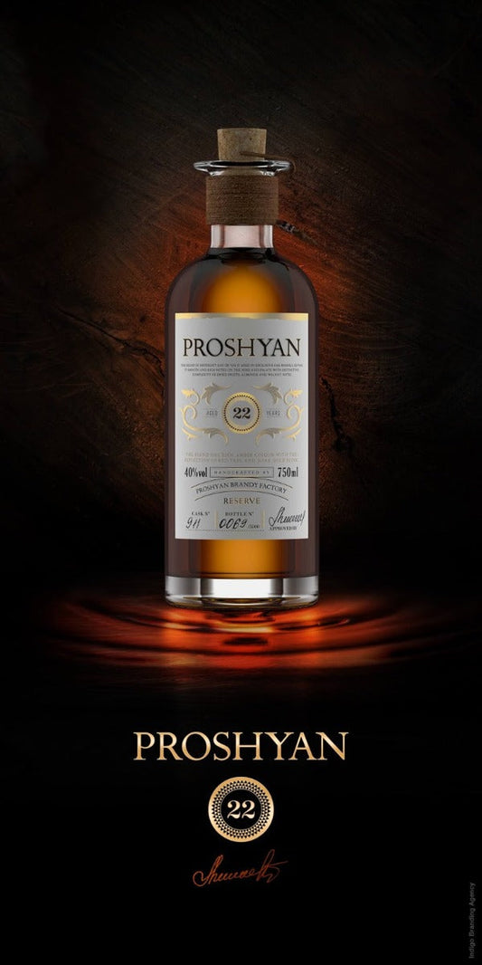 PROSHYAN BRANDY RESERVE ARMENIA 22YR 750ML Spirits