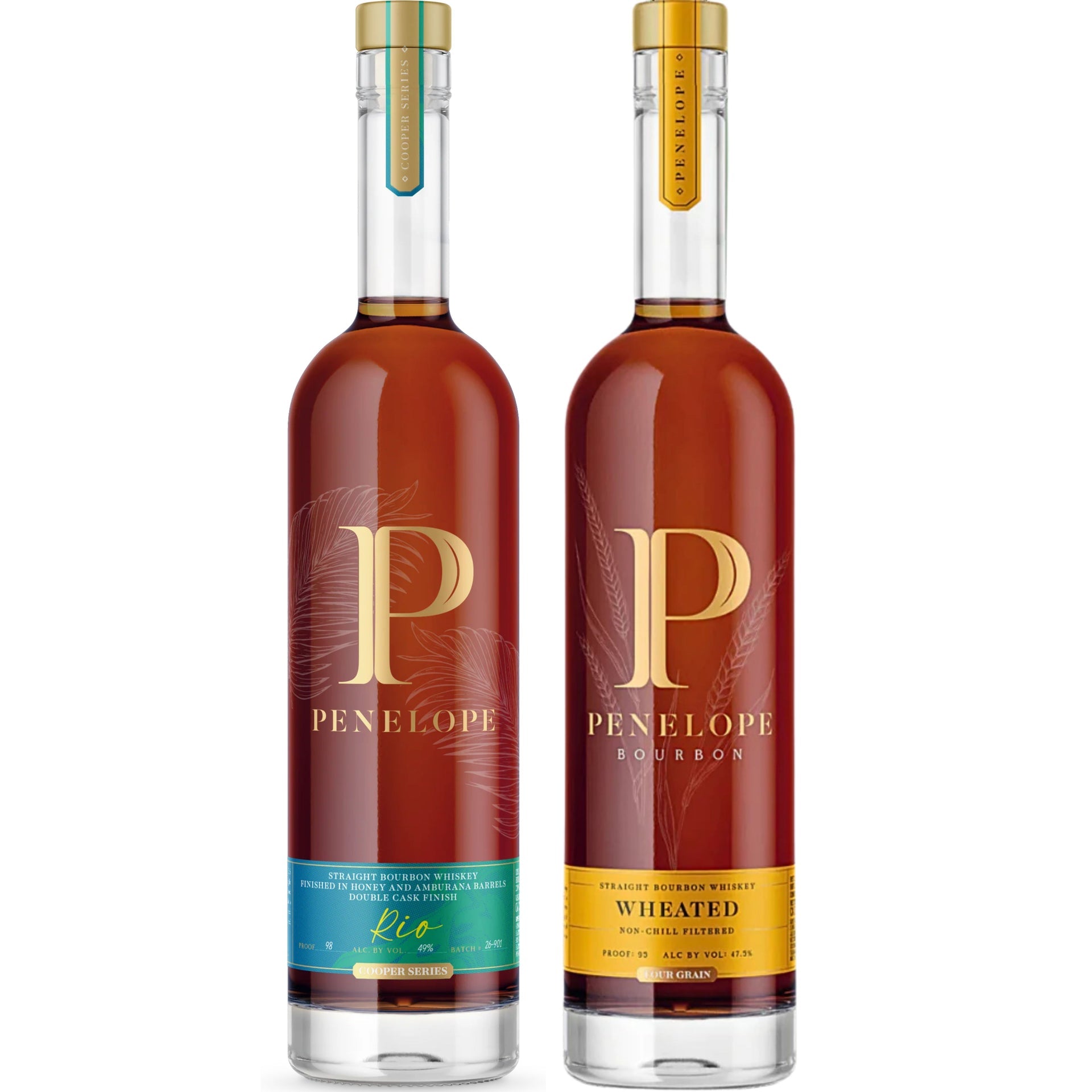 Penelope Bourbon Rio Series 750ML + Penelope Bourbon Wheated 750ML