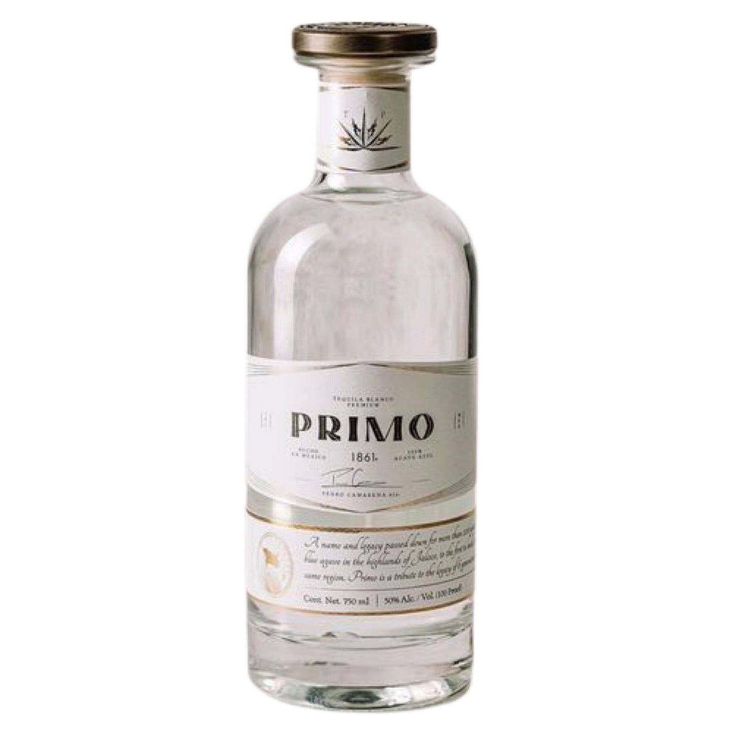 PRIMO 1861 TEQUILA BLANCO PREMIUM 100PF 750ML LIQ