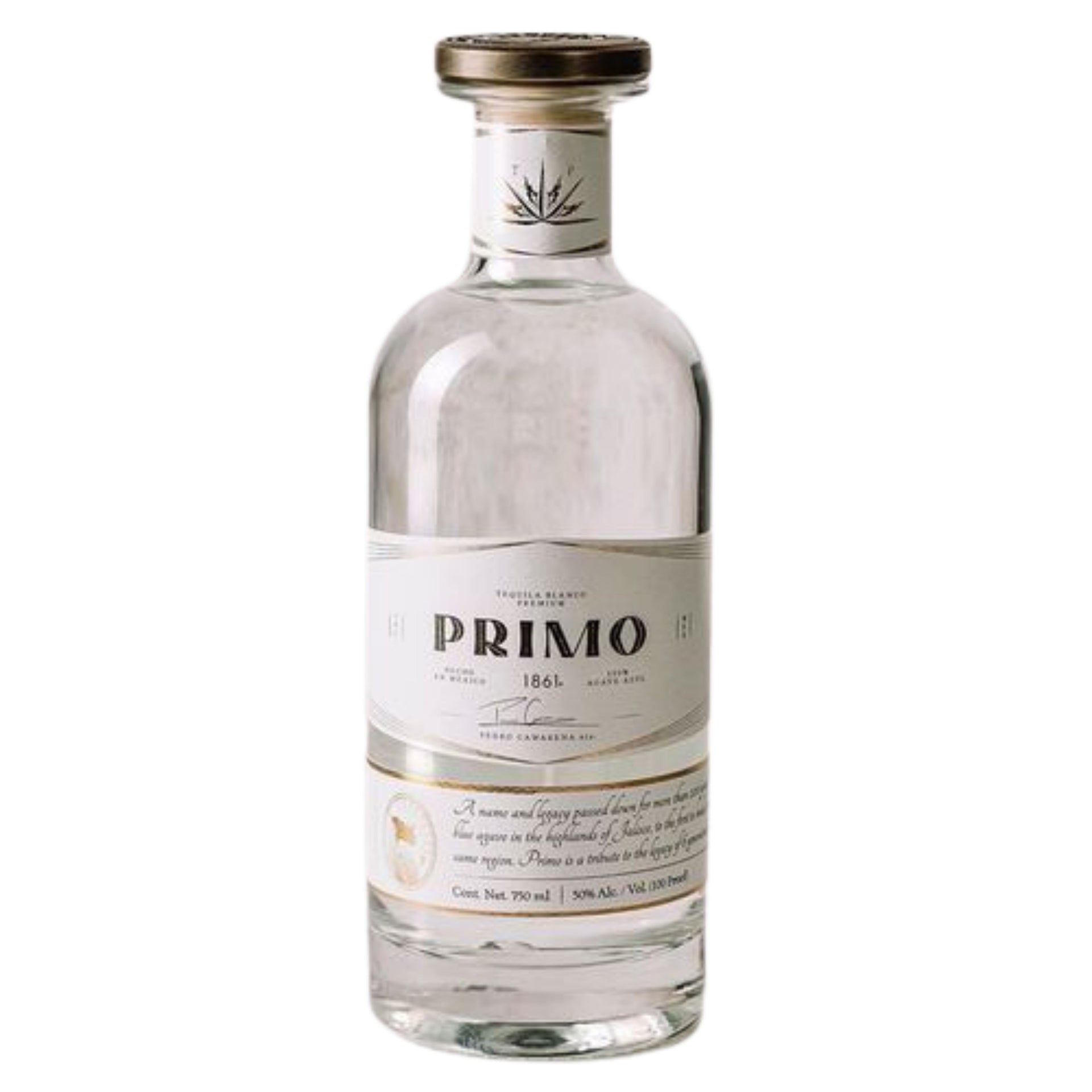 PRIMO 1861 TEQUILA BLANCO PREMIUM 100PF 750ML LIQ