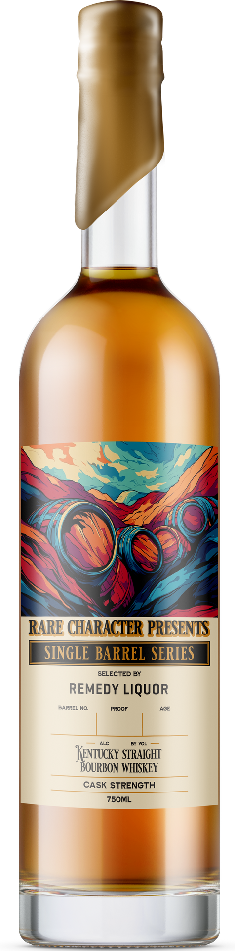 RARE CHARACTER BOURBON REMEDY SINGLE BARREL SERIES CASK STRENGTH KENTUCKY 7YR 750ML LIQ