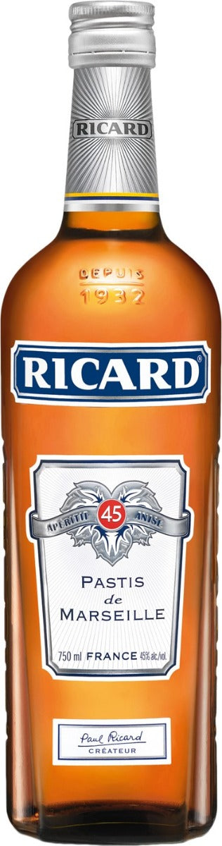 RICARD ANIS PASTIS DE MARSEILLE FRANCE 750ML Spirits