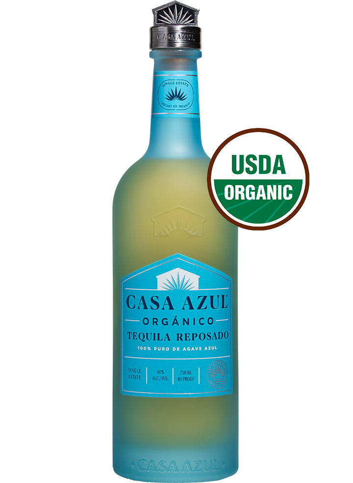 CASA AZUL TEQUILA REPOSADO ORGANICO 750ML LIQ