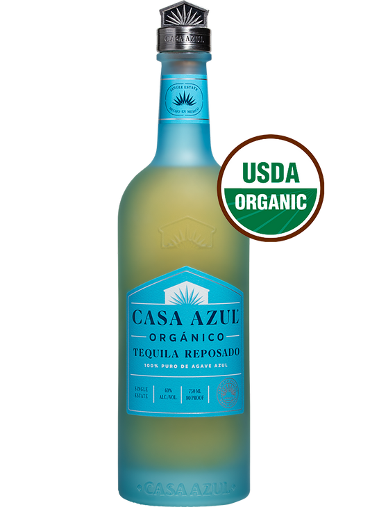 CASA AZUL TEQUILA REPOSADO ORGANICO 750ML LIQ