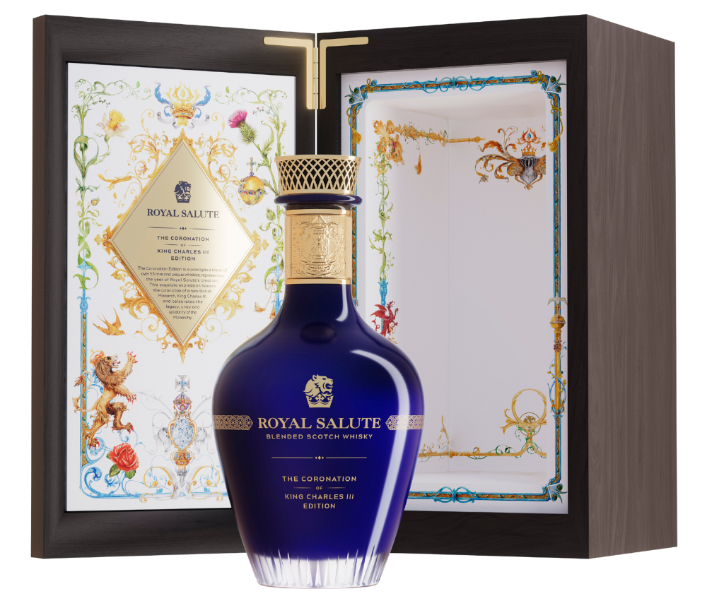 ROYAL SALUTE SCOTCH BLENDED THE CORONATION KING CHARLES III EDITION 21YR 700ML LIQ