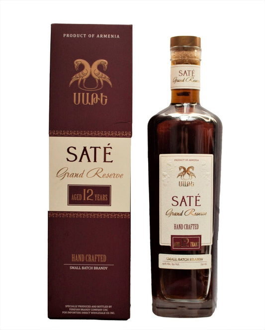 SATE GRAND RESERVE BRANDY HAND CRAFTED BRANDY ARMENIA 12YR 700ML Spirits