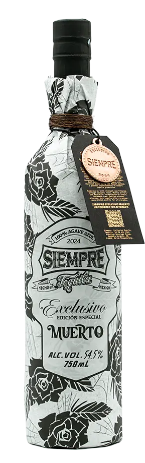 SIEMPRE MUERTO TEQUILA BLANCO HIGH PROOF EXCLUSIVE EDICION 750ML