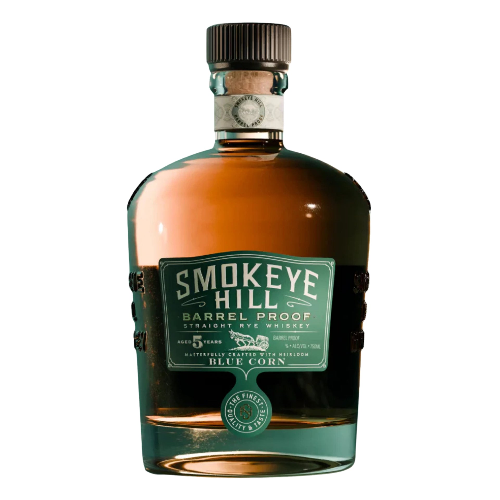 SMOKEYE HILL WHISKEY RYE STRAIGHT BARREL PROOF COLORADO 750ML LIQ