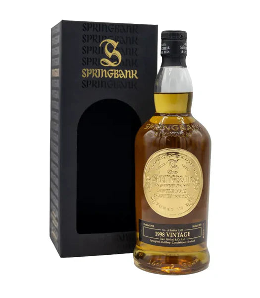 SPRINGBANK SCOTCH SINGLE MALT VINTAGE 1998 CAMPBELTOWN 700ML LIQ