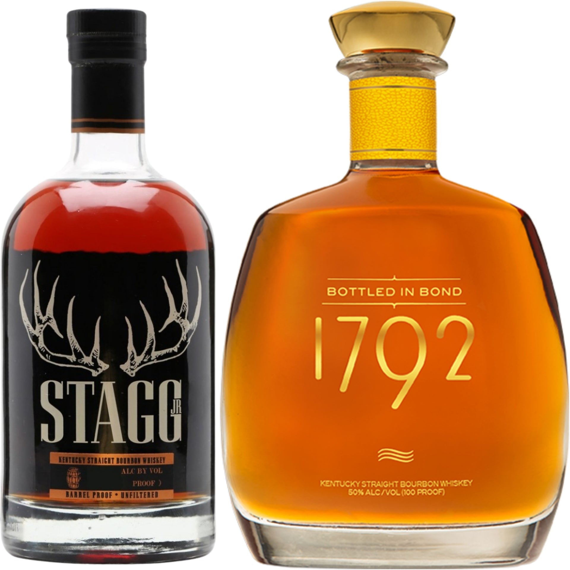 George T Stagg JR Bourbon 125.6PF + 1792 Bourbon Bottled In Bond Barrel Select 750ML