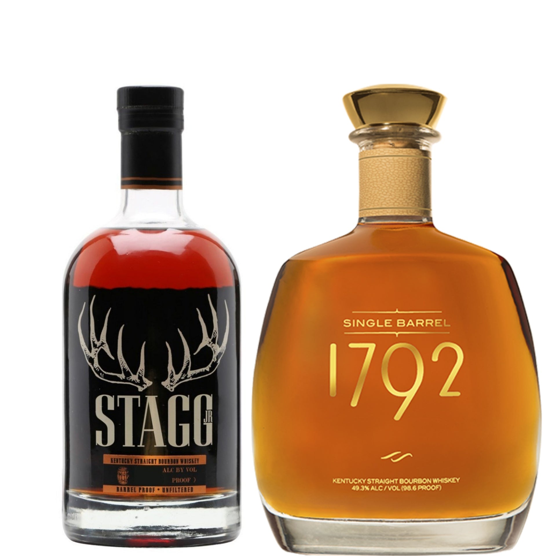 George T Stagg Jr Bourbon 129.3PF + 1792 Bourbon Single Barrel Select 750ML