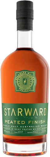 STARWARD WHISKEY SINGLE MALT PEATED FINISH AUSTRALIA 700ML